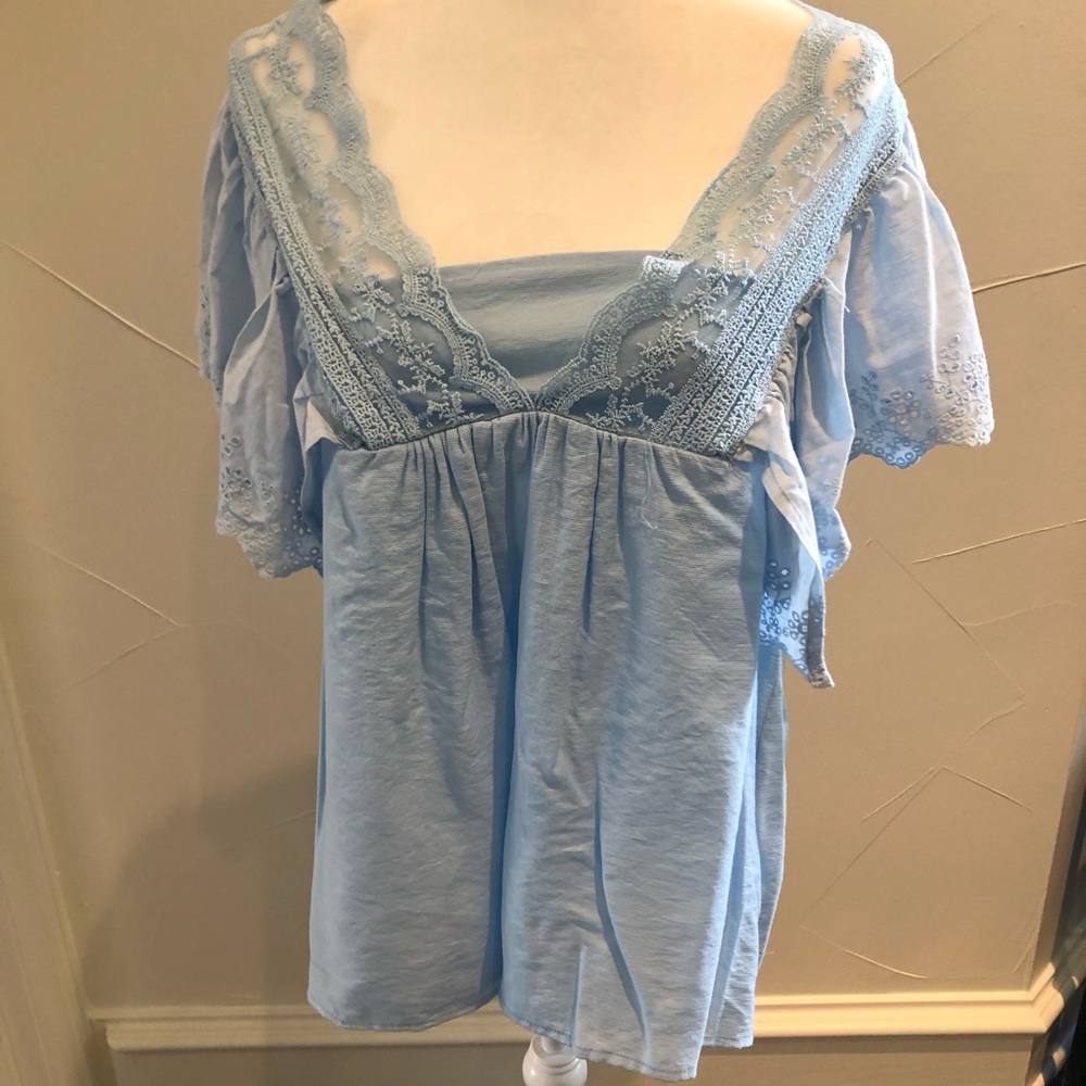 Polyester top from Rome, Italy. One size